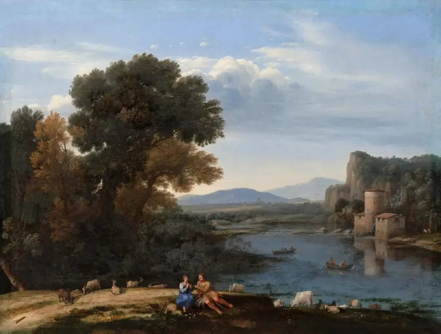Moulin vid Tibern - Claude Lorrain