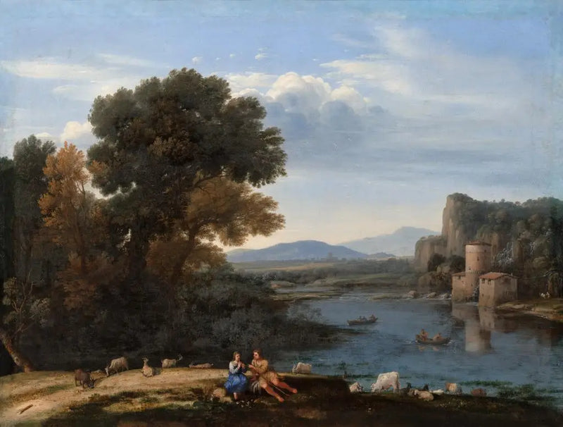 Moulin vid Tibern - Claude Lorrain