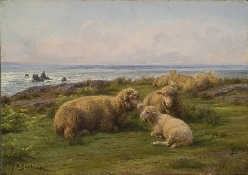 Får vid havskanten - Rosa Bonheur