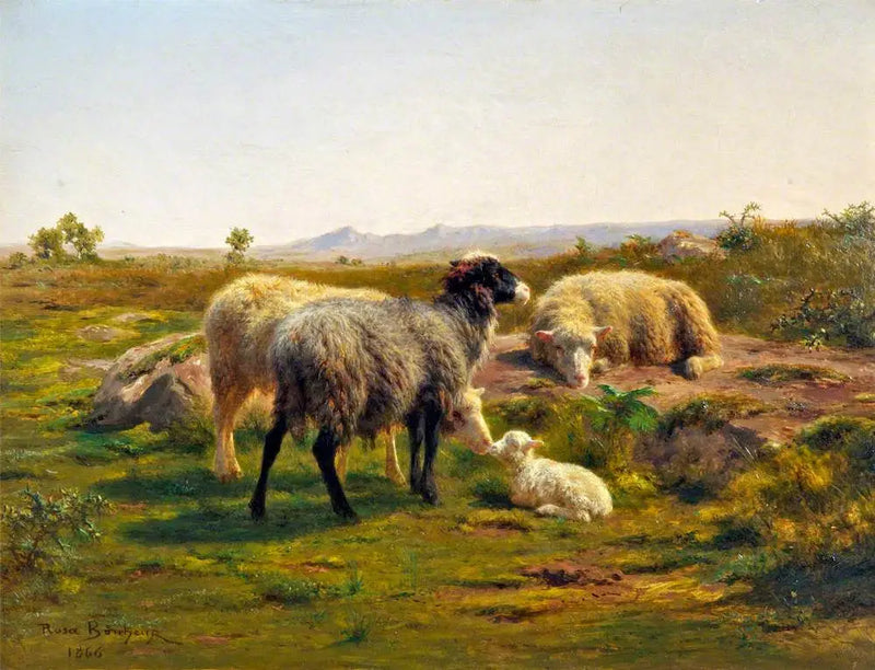 Får och lamm - Rosa Bonheur