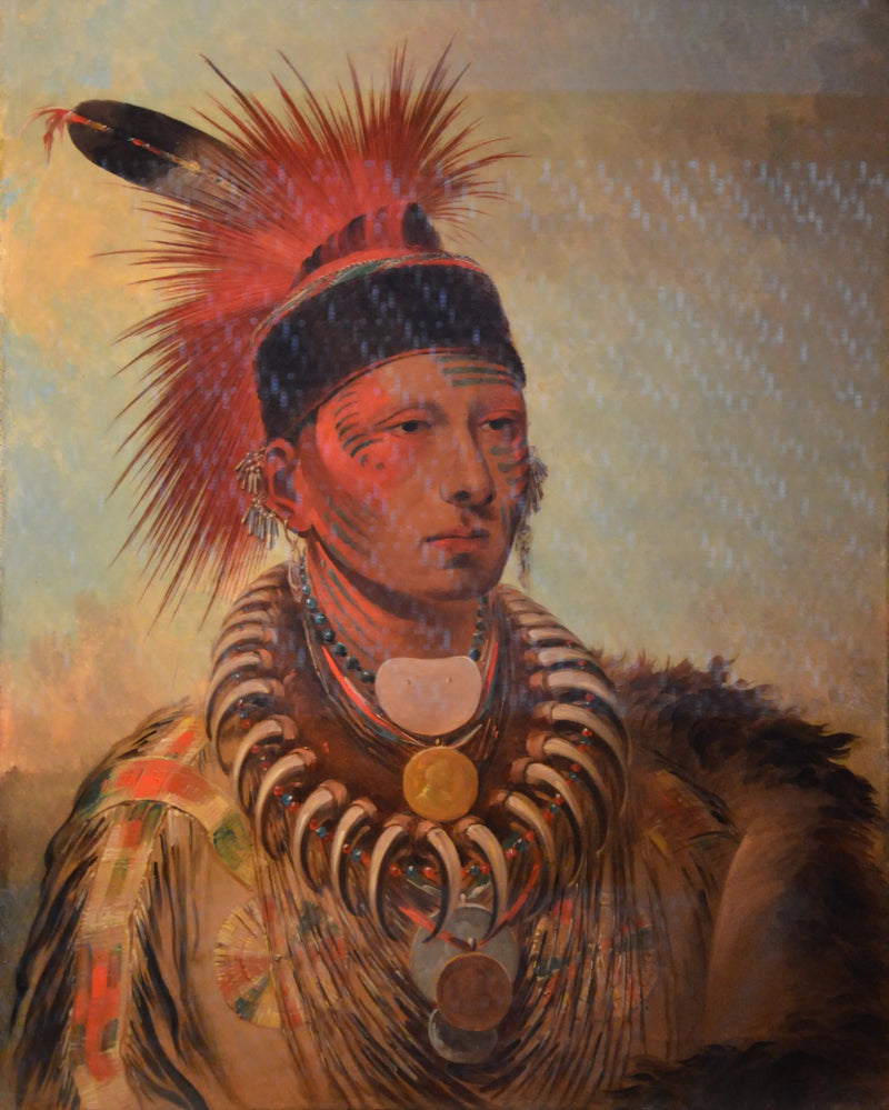 Mu-hu-she-kaw (Den vita molnen) - George Catlin