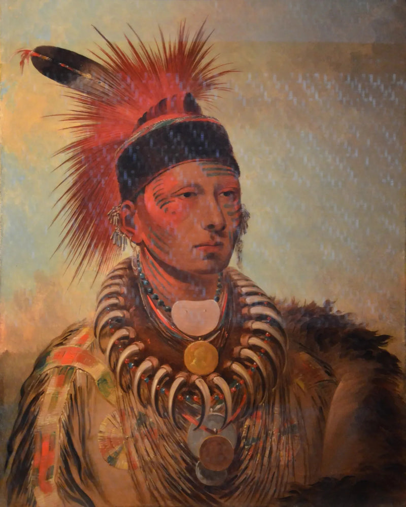 Mu-hu-she-kaw (Den vita molnen) - George Catlin