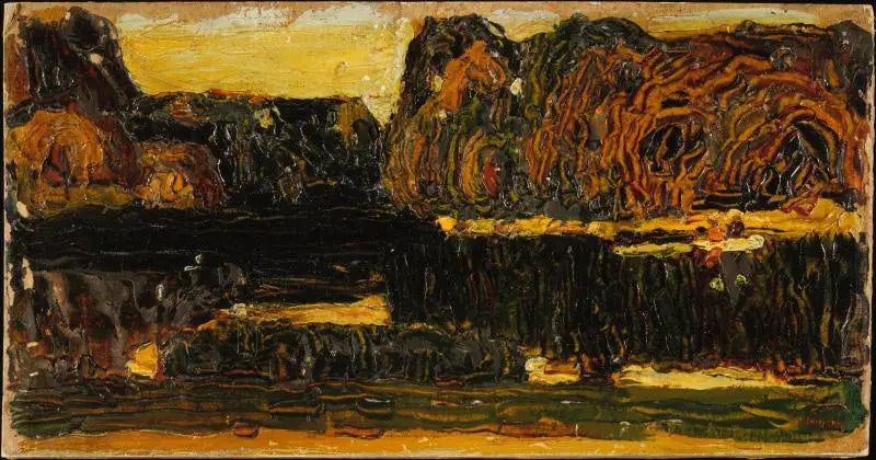 München, engelsk trädgård (Sjön och Kanoten) - Vassily Kandinsky