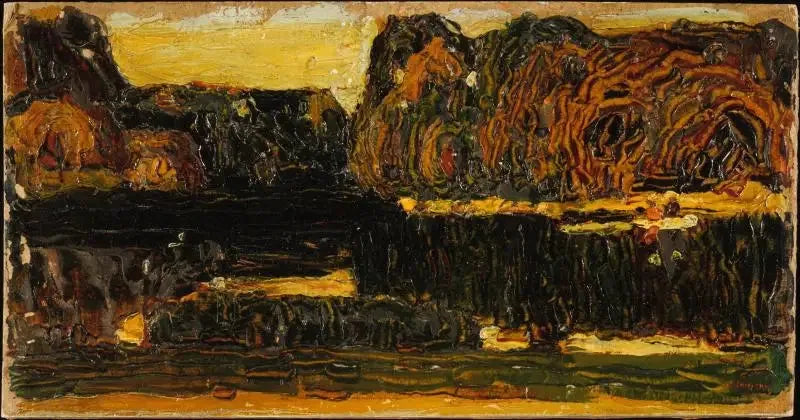 München, engelsk trädgård (Sjön och Kanoten) - Vassily Kandinsky