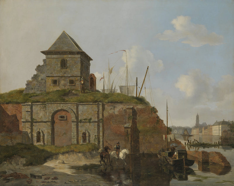 Mur de ville avec poudrière - Carel Jacobus Behr