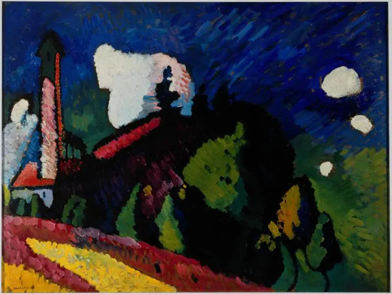 Murnau, landskap med torn - Vassily Kandinsky