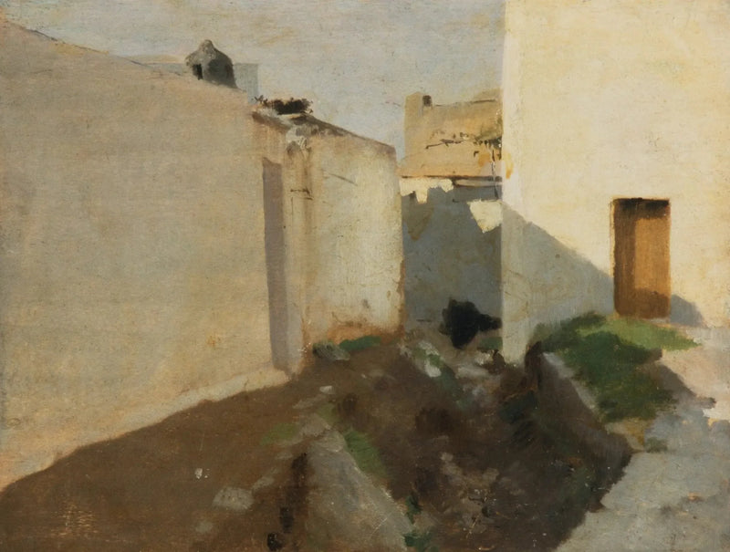 Vita väggar i solen, Marocko - John Singer Sargent