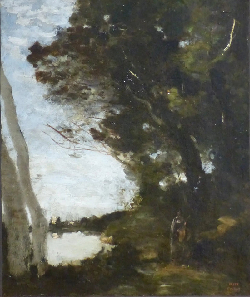 Muse under skog - Jean-Baptiste Camille Corot