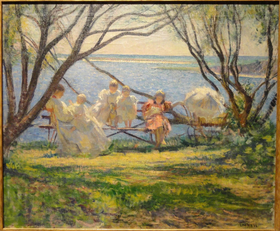 Min familj vid Cotuit - Edmund Charles Tarbell
