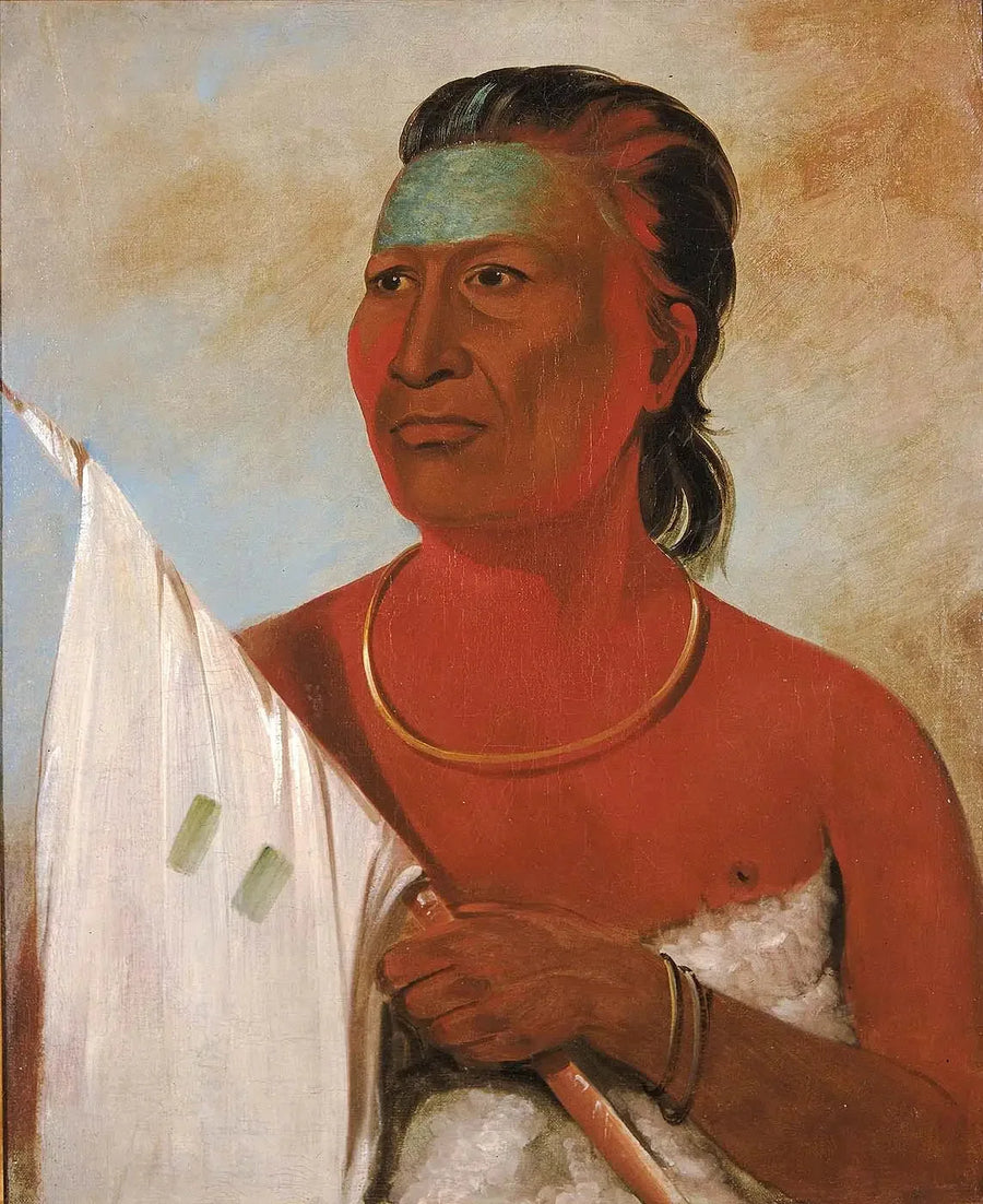 Náh-pope, Sop, rådgivare för Black Hawk - George Catlin