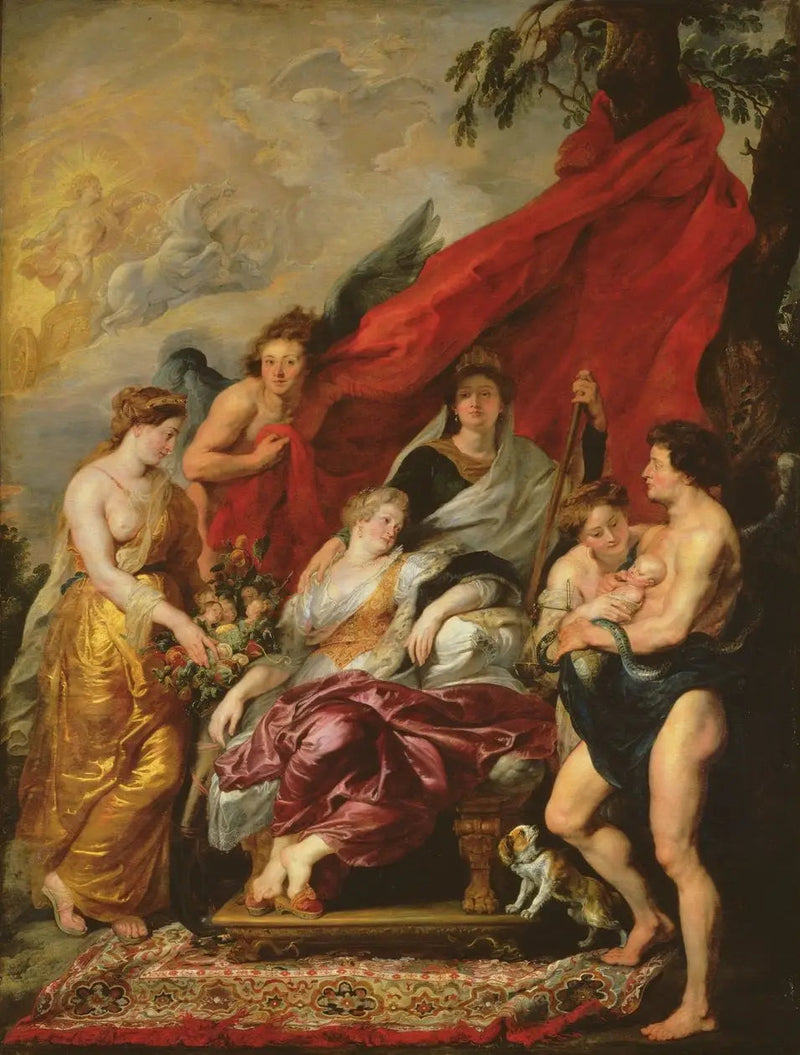 Födelsen av Ludvig XIII - Peter Paul Rubens