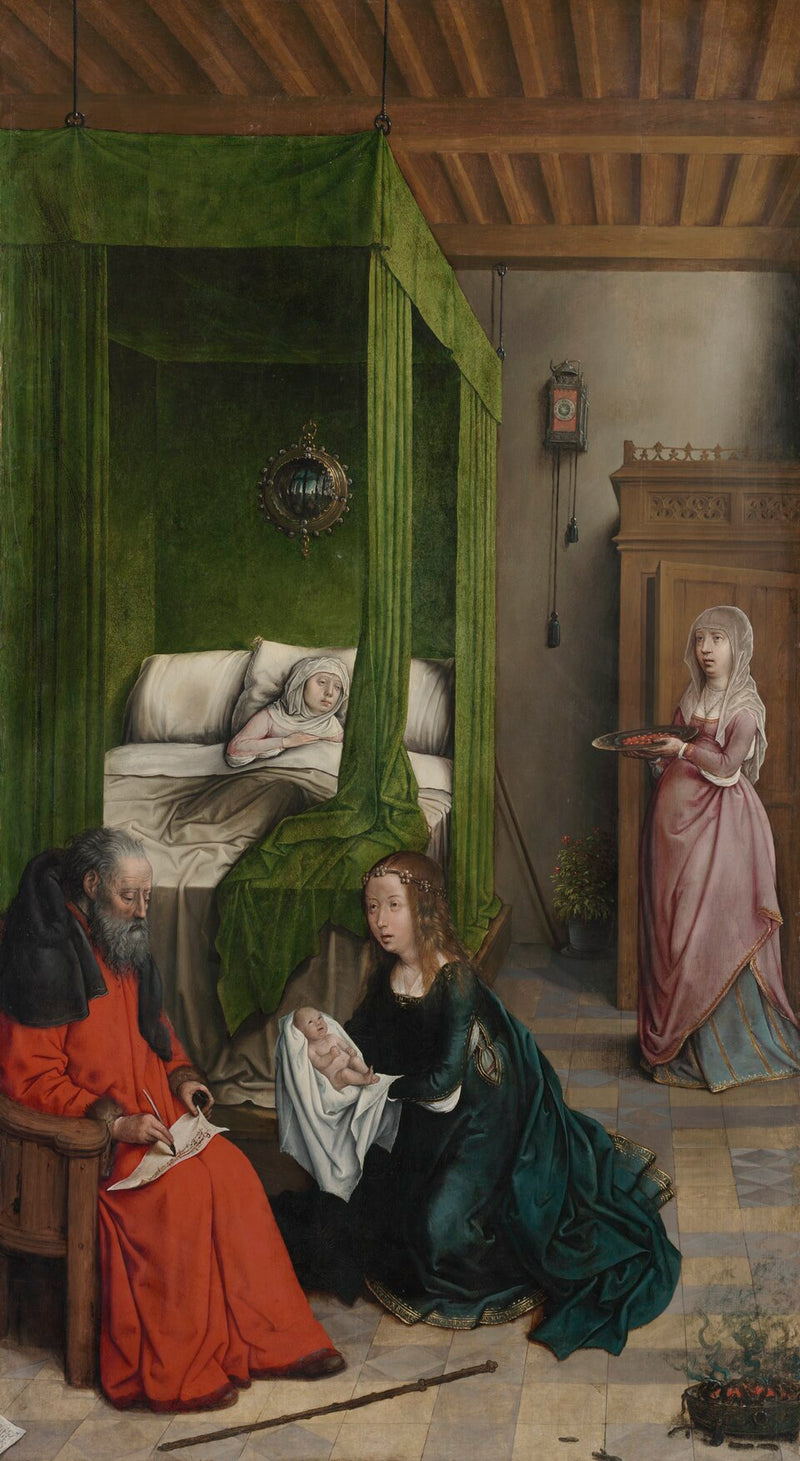 Födelsen av Johannes Döparen - Juan de Flandes