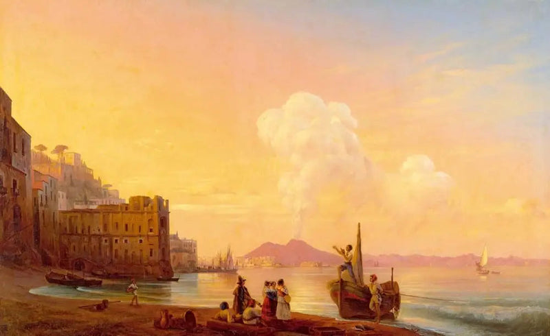 Napoli med en poet bland fiskarna - Ivan Aïvazovski