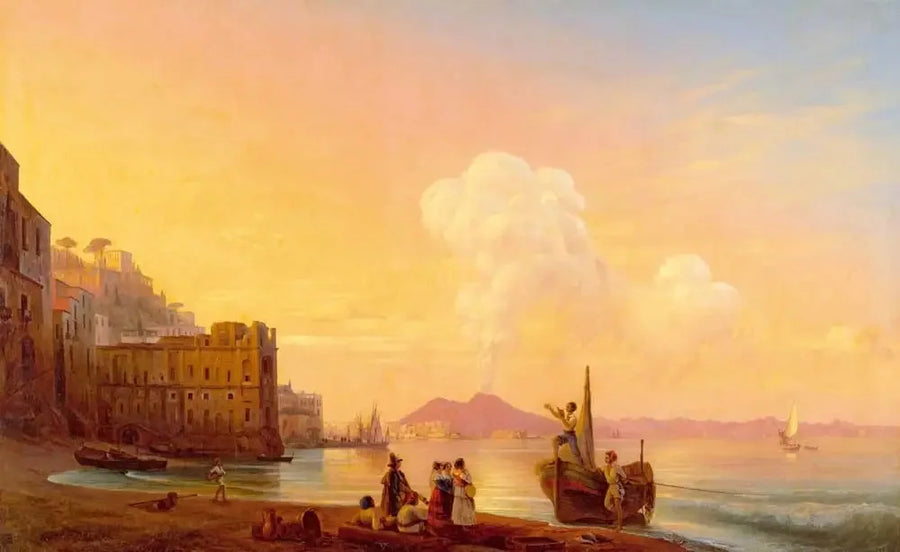 Napoli med en poet bland fiskarna - Ivan Aïvazovski