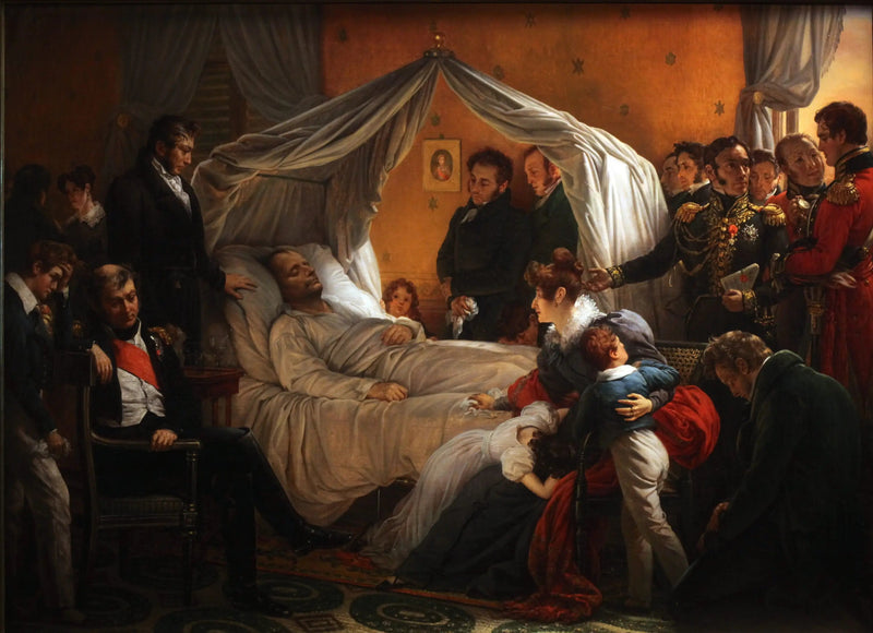 Napoleon på sin dödsbädd - Charles de Steuben