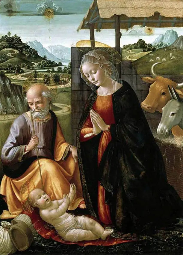 Jungfrufödelsen - Domenico Ghirlandaio