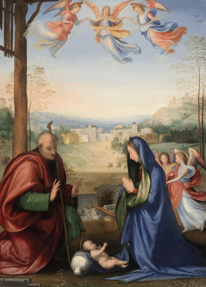 Jungfrufödelse - Fra Bartolomeo