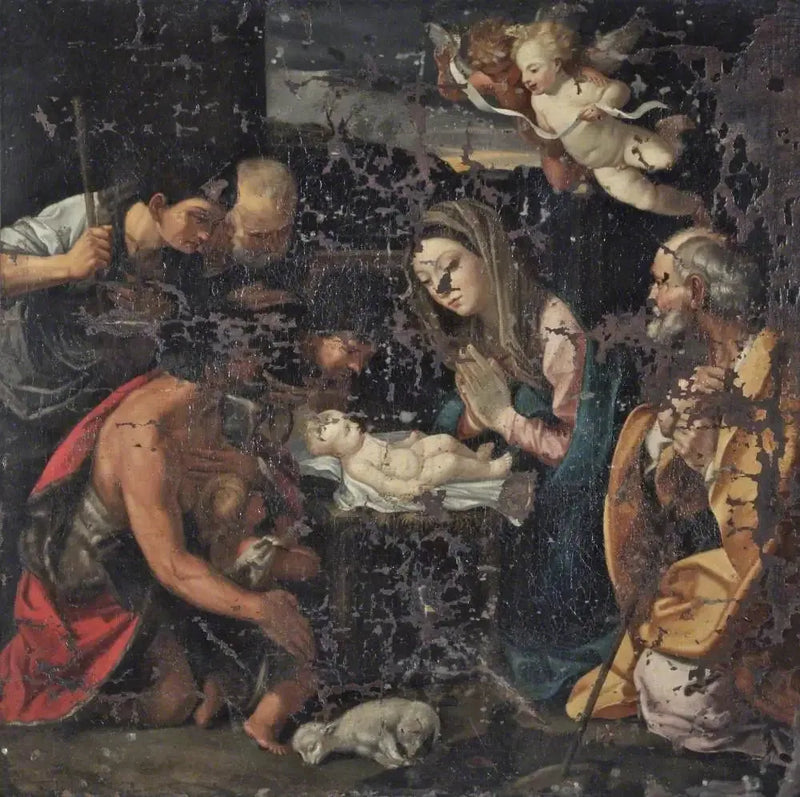 Julnattsscen - Guido Reni