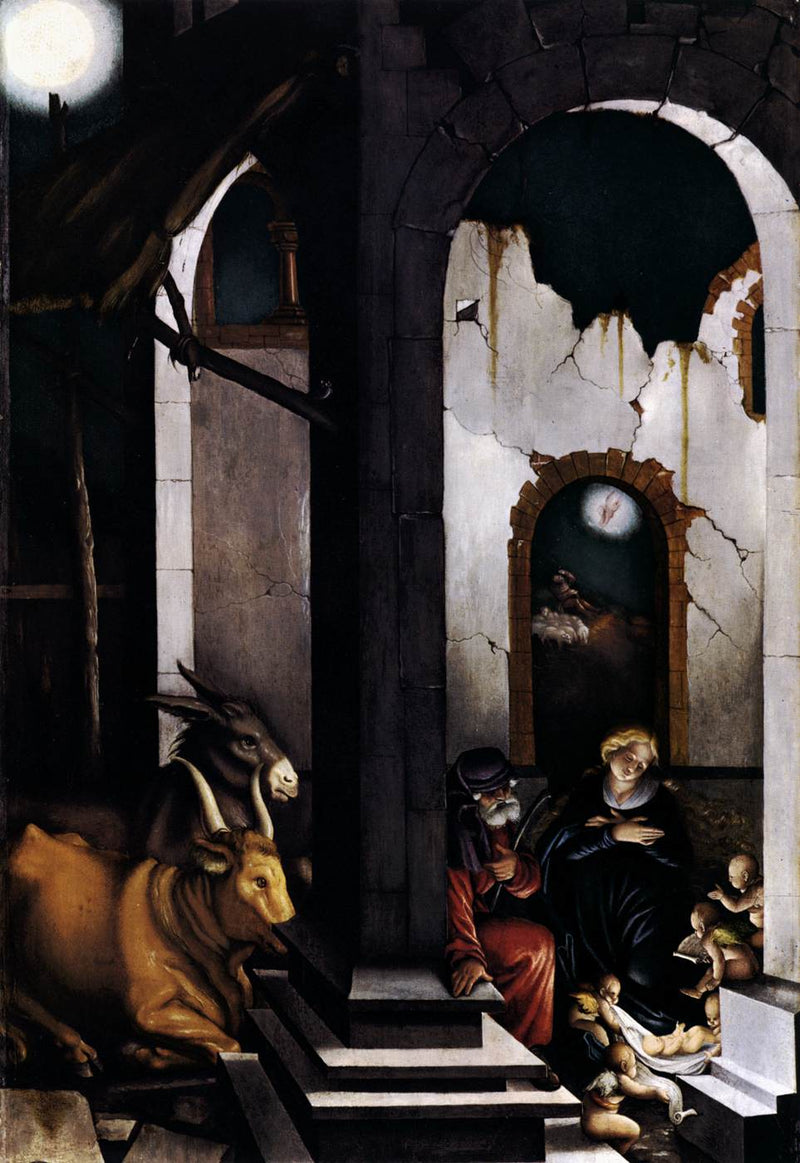 Jungfrufödelse - Hans Baldung Grien