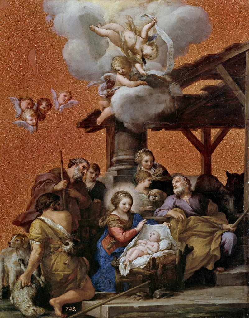 Jungfrufödelse - Pietro da Cortona