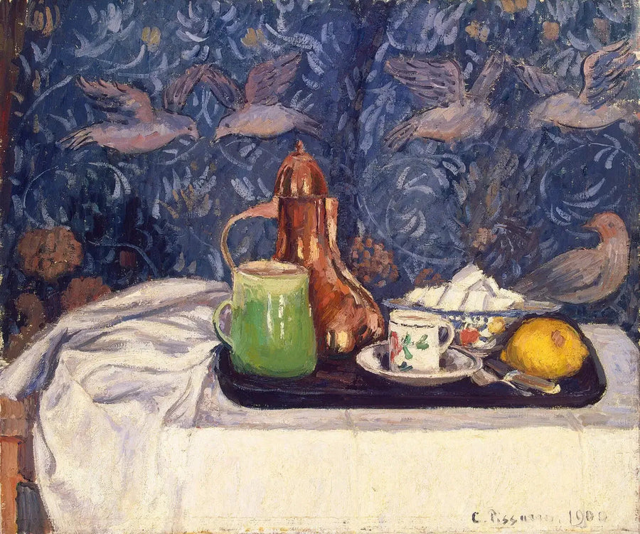 Stilleben med kaffekanna - Camille Pissarro
