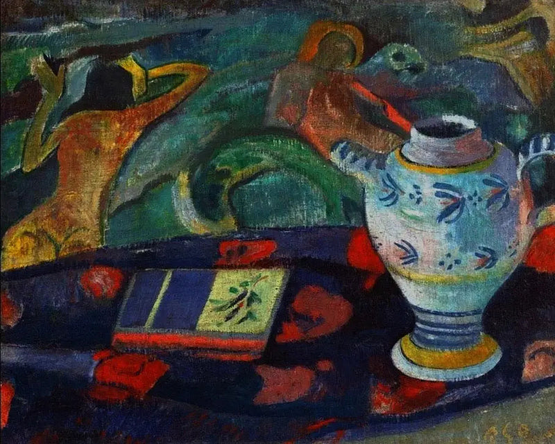 Stilleben med kruka från Quimper - Paul Gauguin