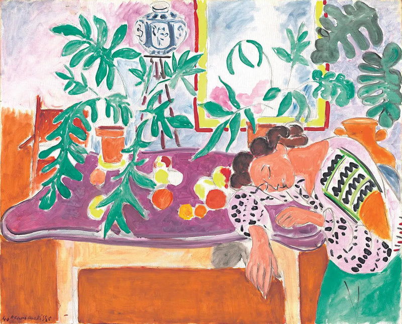 Stilleben med sovande kvinna - Henri Matisse