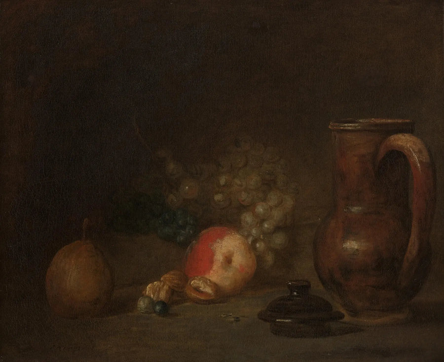 Stillleben med en lerkruka - Jean Simeón Chardin