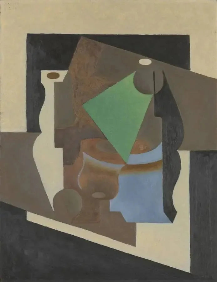 Död natur med lampa - Juan Gris