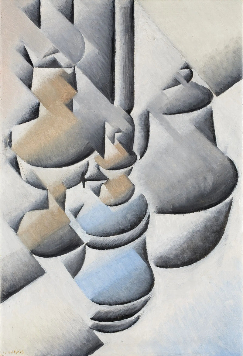 Död natur med lampa - Juan Gris