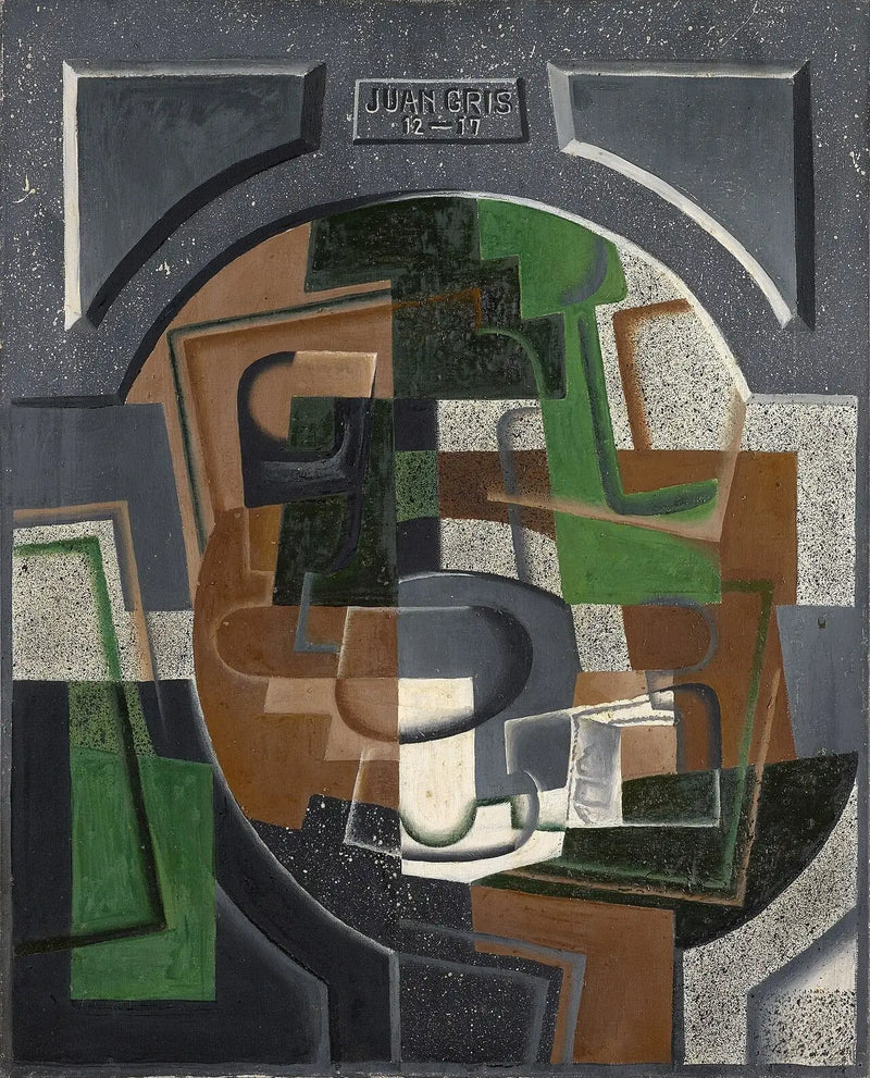 Död natur med platta - Juan Gris