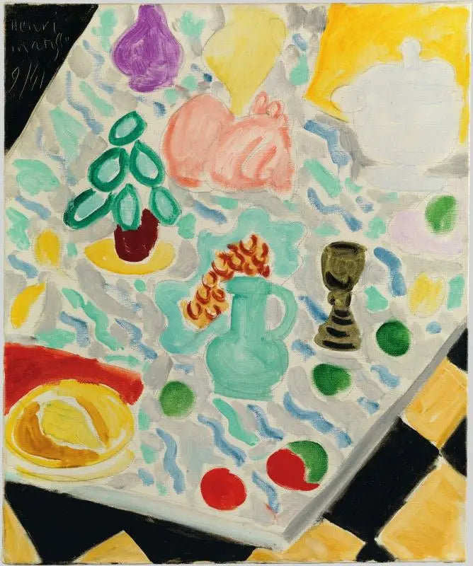 Stilleben vid det gröna marmorbordet - Henri Matisse