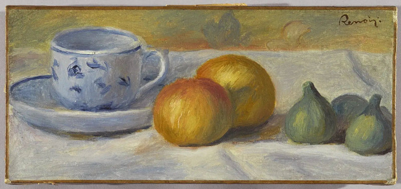 Stilleben med blå kopp - Pierre-Auguste Renoir