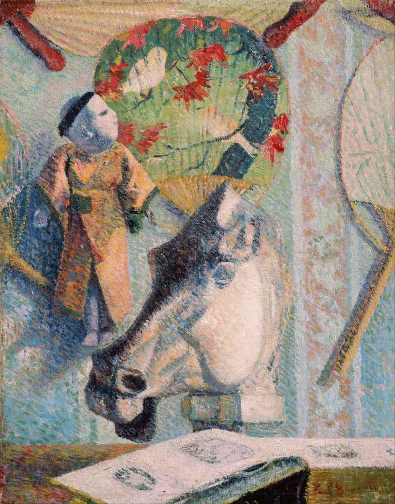 Stilleben med hästhuvud - Paul Gauguin