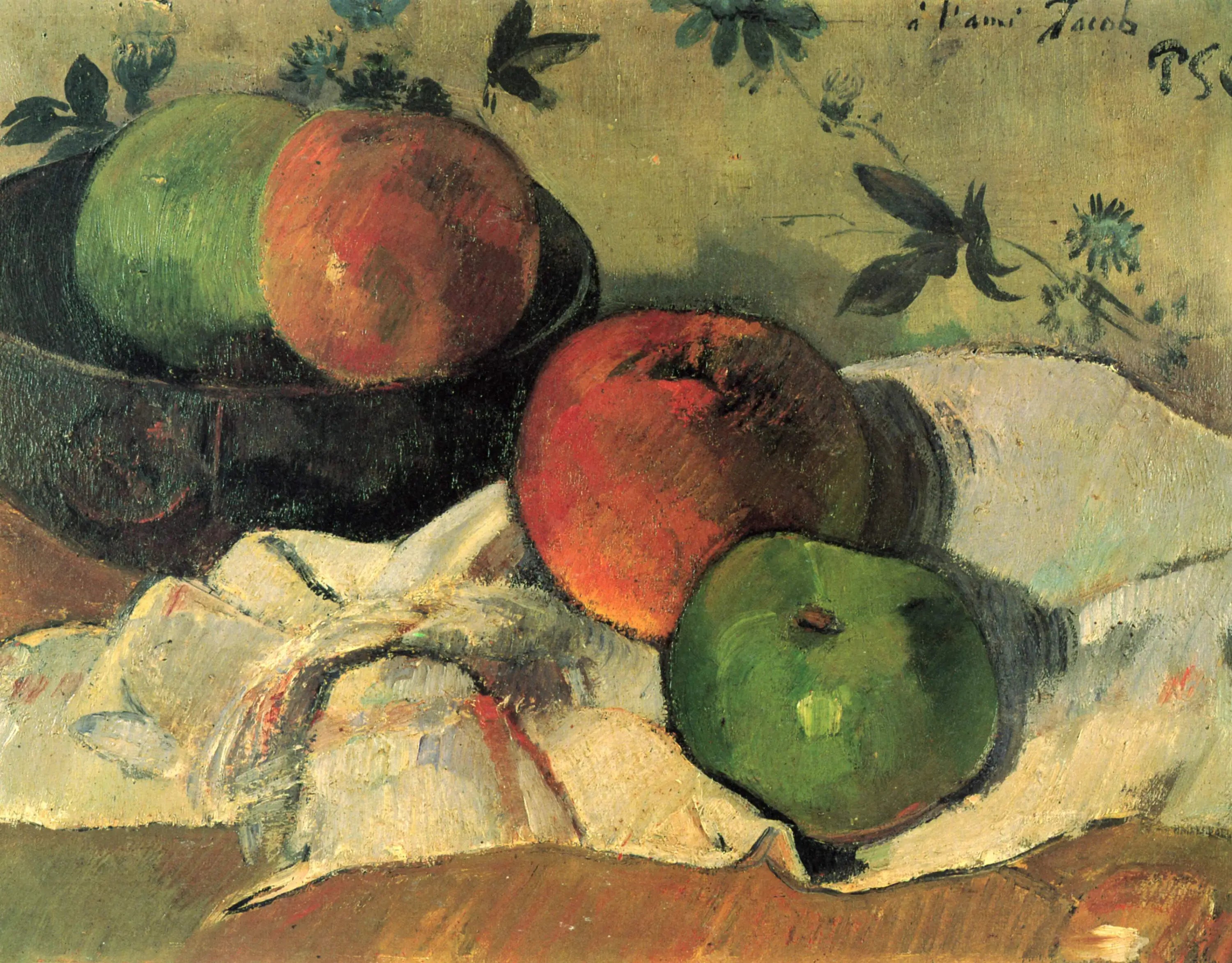 Nature morte à l'ami Jacob - Paul Gauguin image 1 tableau peint à l’huile sur toile