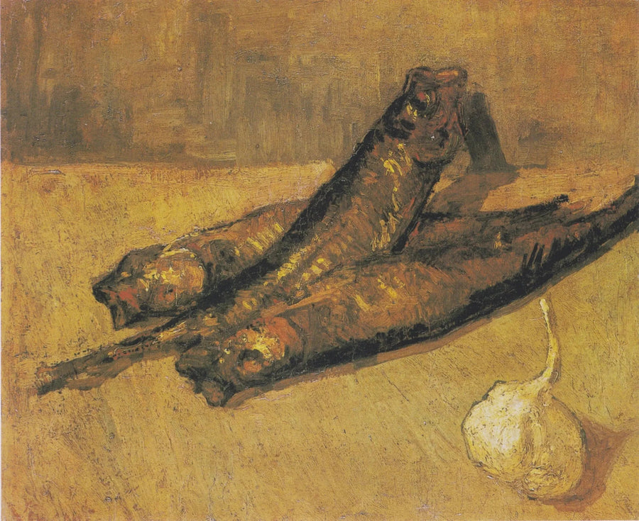 Stilleben med lök och vitlök - Vincent van Gogh