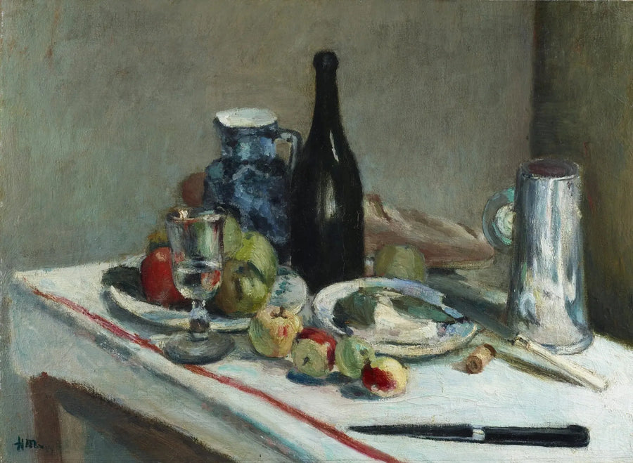 Stilleben med svart kniv - Henri Matisse