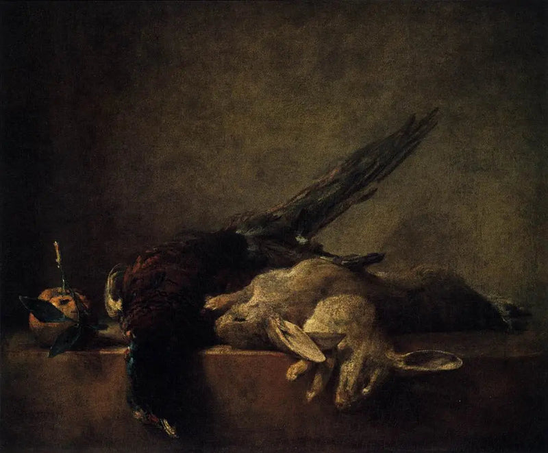 Död natur med vilt - Jean Siméon Chardin