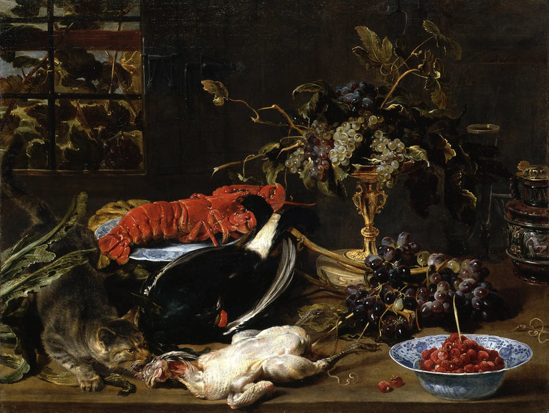 Nature morte au homard et aux fruits - Frans Snyders