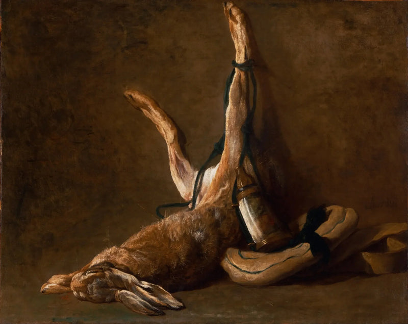 Stillleben med hare - Jean Simeón Chardin