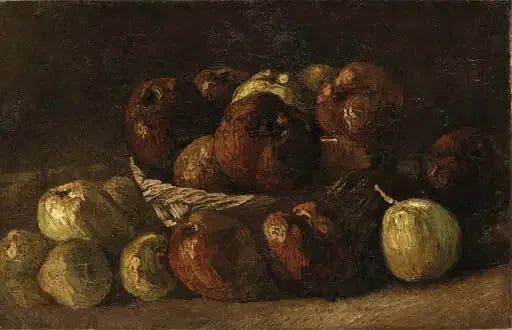 Stilleben med äppelkorg - Vincent van Gogh