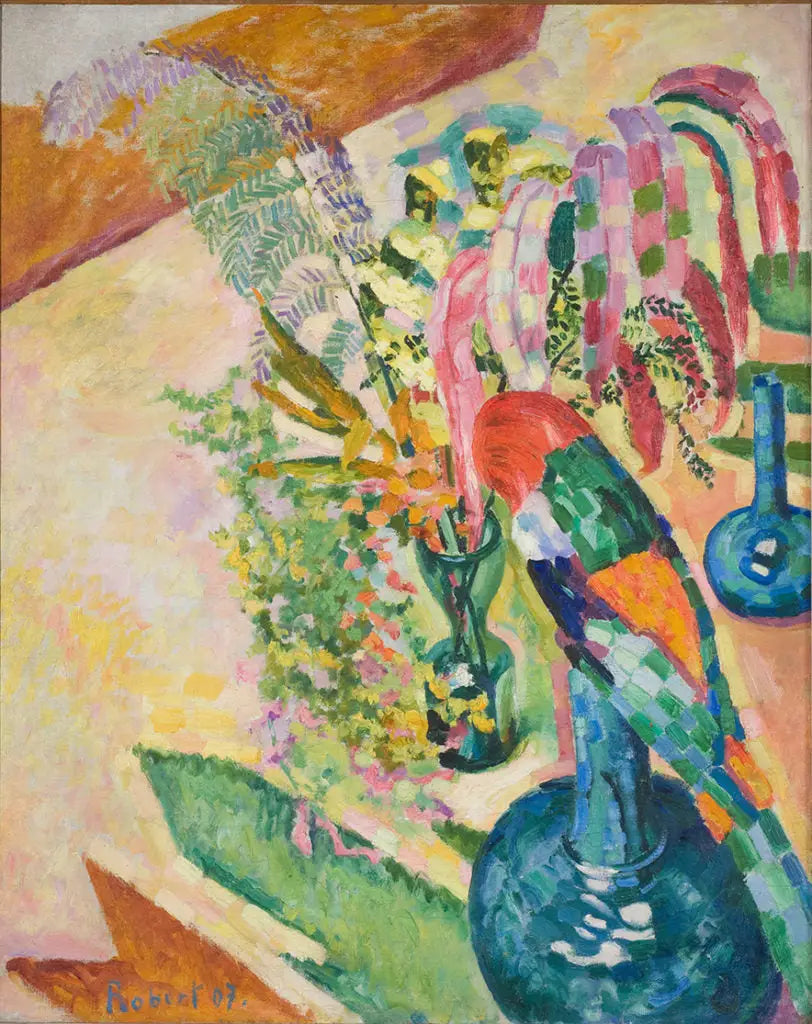 Stilleben med papegoja - Robert Delaunay