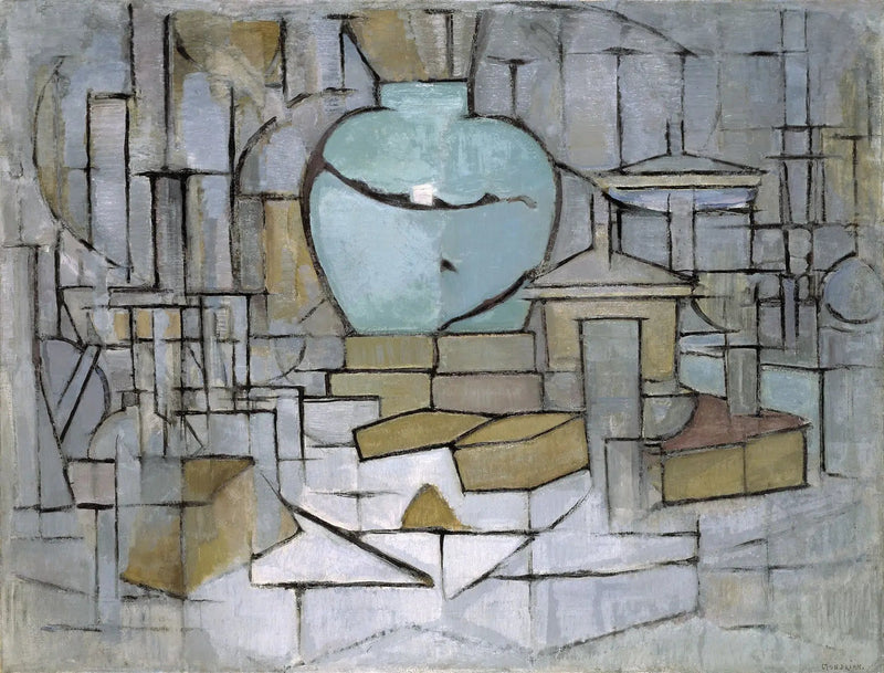 Stilleben med ingefärskruka II - Piet Mondrian