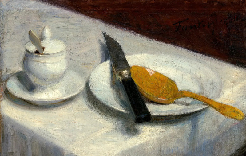 Still life med en senapsburk - Henri Fantin-Latour