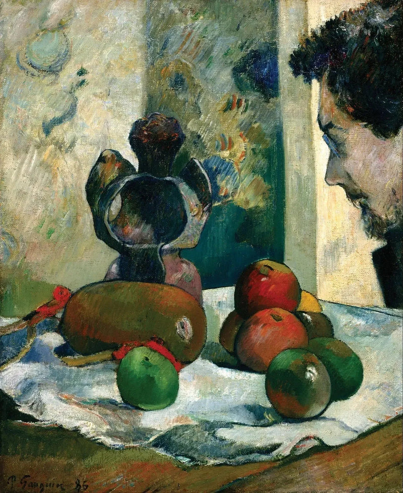 Stilleben med profil av Laval - Paul Gauguin