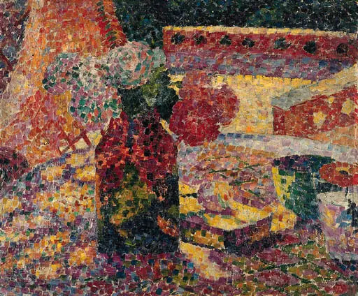 Stilleben med blommor i vas - Robert Delaunay