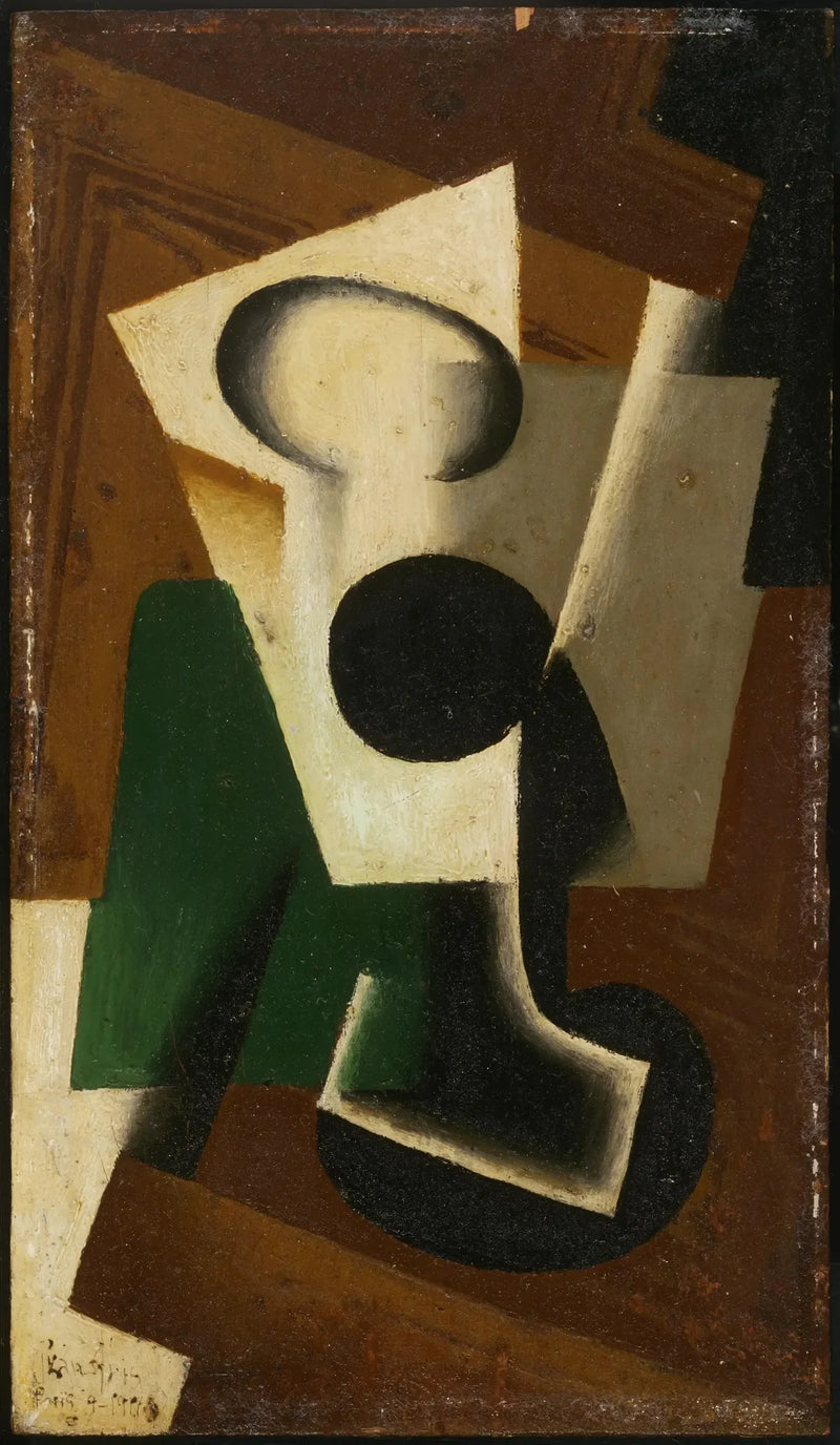Död natur med glas - Juan Gris