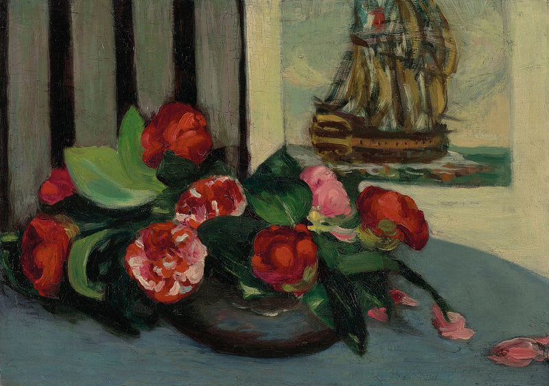 Död natur med kamelier - Louis Anquetin