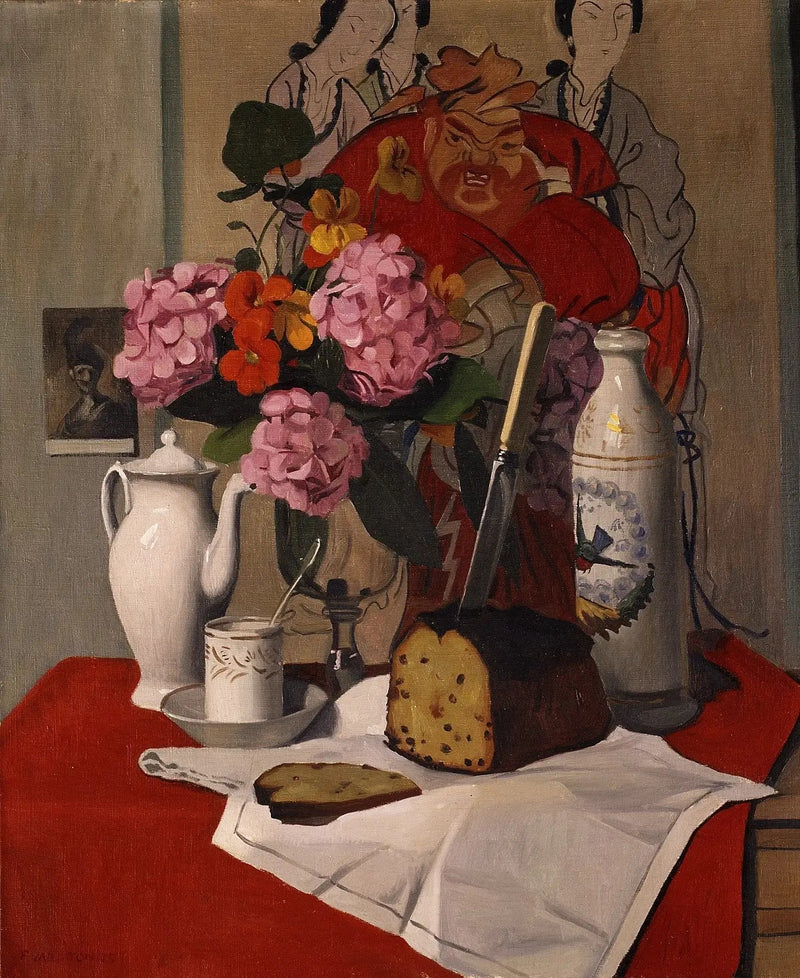 Stillleben med blommor - Félix Vallotton
