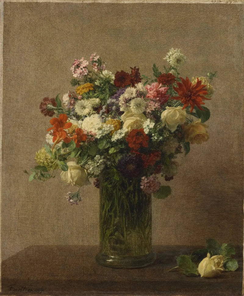 Stillleben med blommor SK-A-2895 - Henri Fantin-Latour